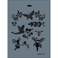 Rich New Seri N-121 Stencil 35x25 cm