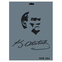 Rich New Seri N-304 Stencil 35x25 cm