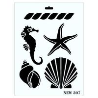 Rich New Seri N-307 Stencil 35x25 cm