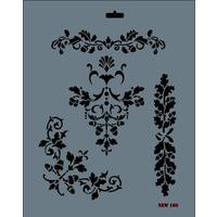 Rich New Seri N-105 Stencil 35x25 cm