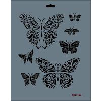 Rich New Seri N-104 Stencil 35x25 cm