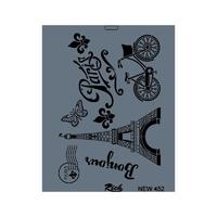 Rich New Seri N-452 Stencil 35x25 cm