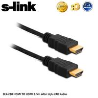 SLink Slx280 Hdmi To Hdmi ( 1.5 Metre ) Sinema 4K (4096*2160) Görüntü Ve Ses Aktarıcı Kablo