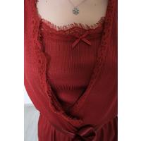 Dressing Gown Claret Red - 666.1287.