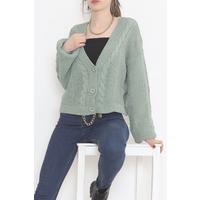 Loose Buttoned Cardigan Mint - 12408.1319.