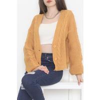 Casual Buttoned Cardigan Mustard - 12408.1319.