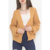 Casual Buttoned Cardigan Mustard - 12408.1319.