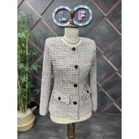 Bagel Collar Skirt Suit White