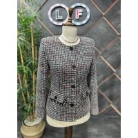 Bagel Collar Skirt Suit Black