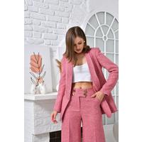 Tuxedo Jacket 4 Button Casual Trousers Suit Dusty Rose