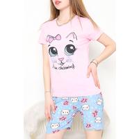 Shorts Pajama Set Pinkblue - 10828.1567.