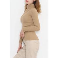 Tam Balıkçı Fitilli Body Camel - 11200.1323.