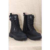 Stone Detailed Children's Boots Black - 12375.264.