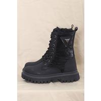 Stone Detailed Children's Boots Black - 12375.264.