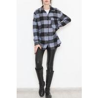 Single Pocket Shirt Blue Check - 11891.701.