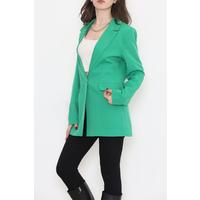 Single Button Blazer Jacket Green - 15527.1791.