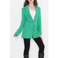 Single Button Blazer Jacket Green - 15527.1791.