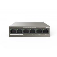 TENDA TEF1106P 6 Port 10/100 4 x PoE + 2 x Uplink Çelik Kasa Switch (63W)