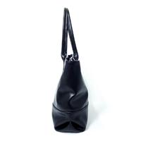 Tote Maxi made of genuine leather TM1002. BLACK