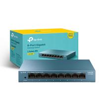 TP-LINK LiteWave 8 Port LS108G 10/100/1000 Gigabit Çelik Kasa Switch