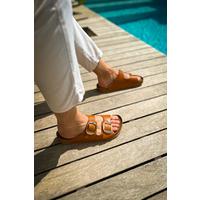 TRL001 Chekich Leather Slippers TABA