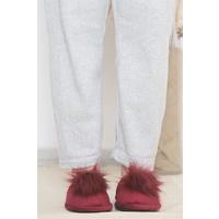 Furry Slippers Plum - 10276.264.