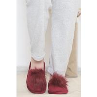 Furry Slippers Plum - 10276.264.