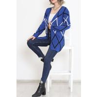 Triangle Pattern Pique Knit Cardigan Saks - 15167.1319.