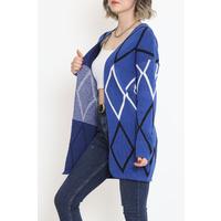 Triangle Pattern Pique Knit Cardigan Saks - 15167.1319.