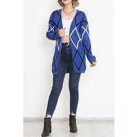 Triangle Pattern Pique Knit Cardigan Saks - 15167.1319.