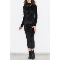 Long Velvet Dress Black - 3690.1595.