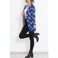 V Pattern Pique Knit Cardigan Saks - 15155.1319.