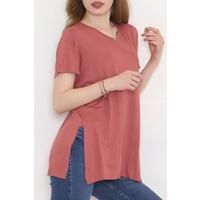 V-Neck Casual T-Shirt Gülkursu - 10665.1095.