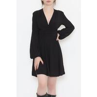 V-Neck Sandy Dress Black - 3061.1595.