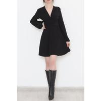 V-Neck Sandy Dress Black - 3061.1595.