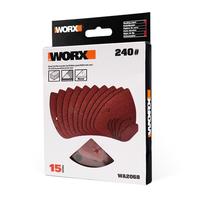 Worx Wa2068 140X90Mm 240 ұнтақ, 15 дана Велкро әмбебап тінтуір тегістеу қағазы