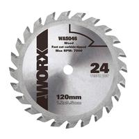 Worx Wa5046 120X9,5Mm Ahşap Kesme Elmas, Daire Testere Bıçağı