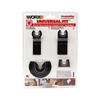 Worx Wa5092 4 Parça Universal Metal, Ahşap Kesme Ve Raspalama Aksesuar Seti