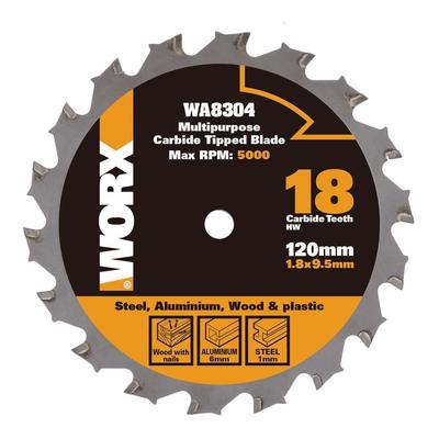 WORX WA8304 120x9,5mm Metal, Ahşap, PVC, Alüminyum Kesme, Elmas Daire Testere Bıçağı