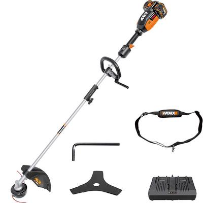 WORX WG186E.1 40Volt 4.0Ah. Li-ion 38cm Profesyonel Çok Fonksiyonlu Misinalı Çim Kesme + Tırpan