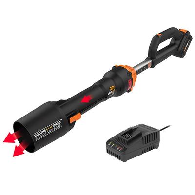 Worx Wg543E 20Вольт 4,0Ач. Жылдамдығы реттелетін LiIon қылқаламсыз кәсіби жапырақ үрлегіш