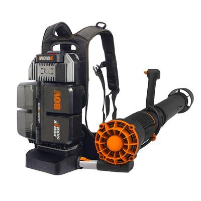 Worx Wg572E 80Вольт 4,0Ач. LiIon кәсіби жылдамдығы реттелетін артқы типті қылшықсыз жапырақ үрлегіш