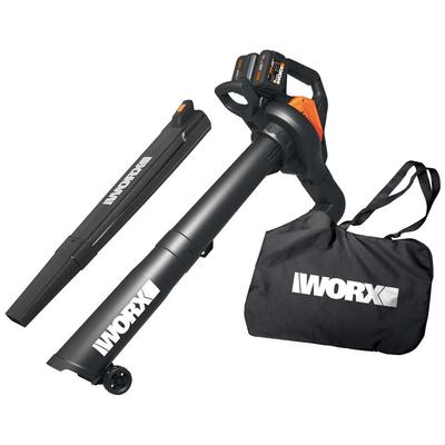 Worx Wg583E 40Volt 4.0Ah. LiIon Kömürsüz Profesyonel Yaprak Toplama Ve Üfleme