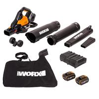 Worx Wg583E 40Volt 4.0Ah. LiIon Kömürsüz Profesyonel Yaprak Toplama Ve Üfleme