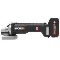 Worx Wx813 20Volt 4.0Ah. LiIon Tek Akülü 115Mm Kömürsüz Profesyonel Şarjlı Avuç Taşlama