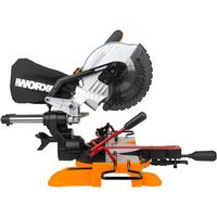 Worx Wx845.9Cb 20Volt/2.0Ah LiIon Çift Akülü Şarjlı 216Mm Profesyonel Kızaklı Gönye Kesme