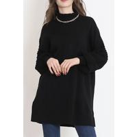 Collar Detailed Knitwear Black - 3050.1577.