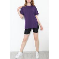 Side Slit T-Shirt Purple - 10771.275.