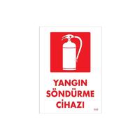 Yangın Söndürme Cihazı Uyarı Levhası 12,5x25 KOD: DEK 868