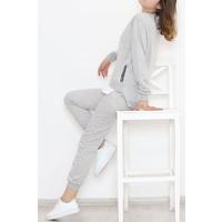 Tracksuit Set with Side Zipper Gray - 030.5238.